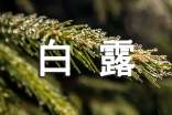 白露节气
